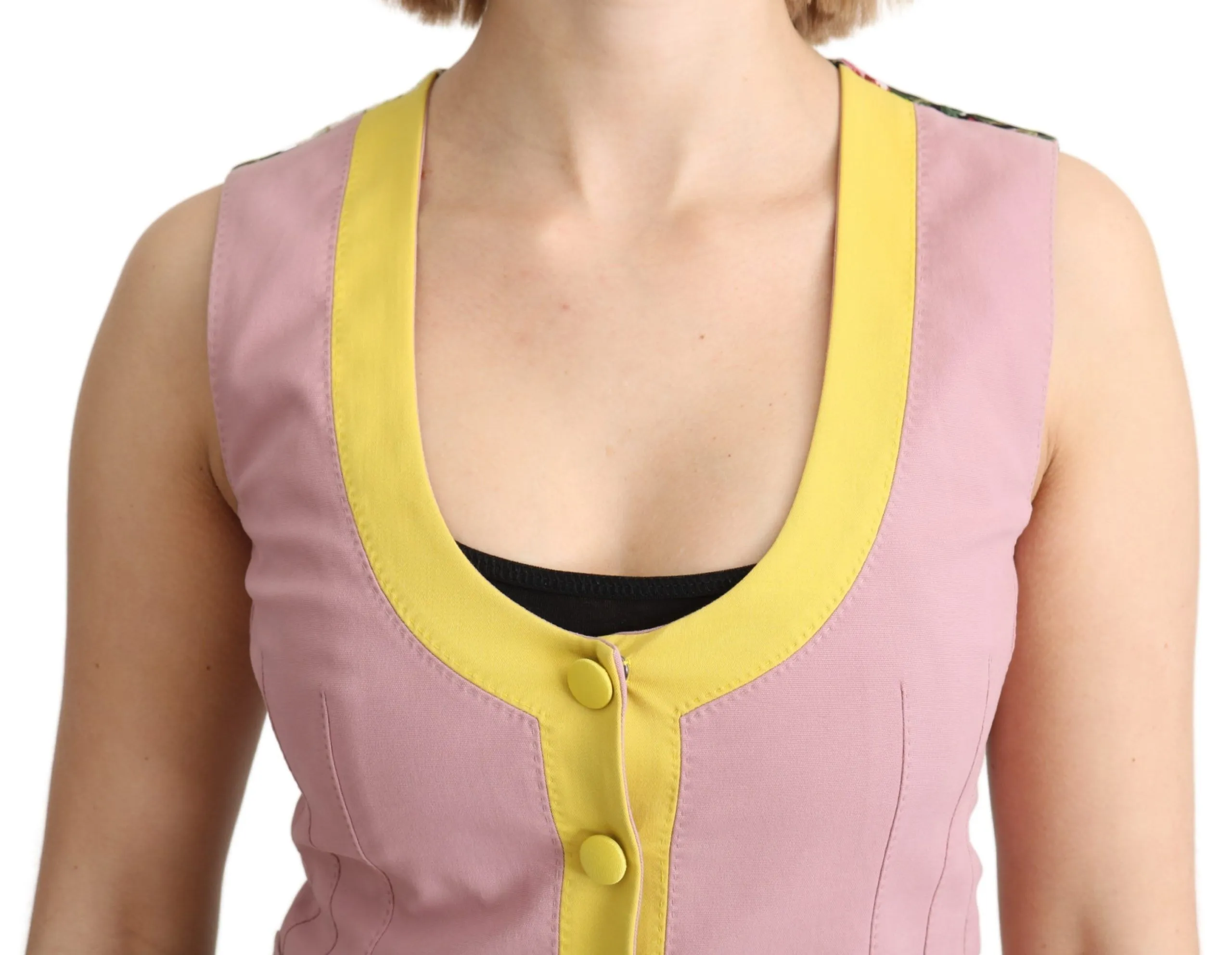 Dolce & Gabbana Chic Sleeveless Vest in Women's Hues