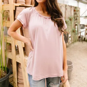 Double Up Top In Mauve