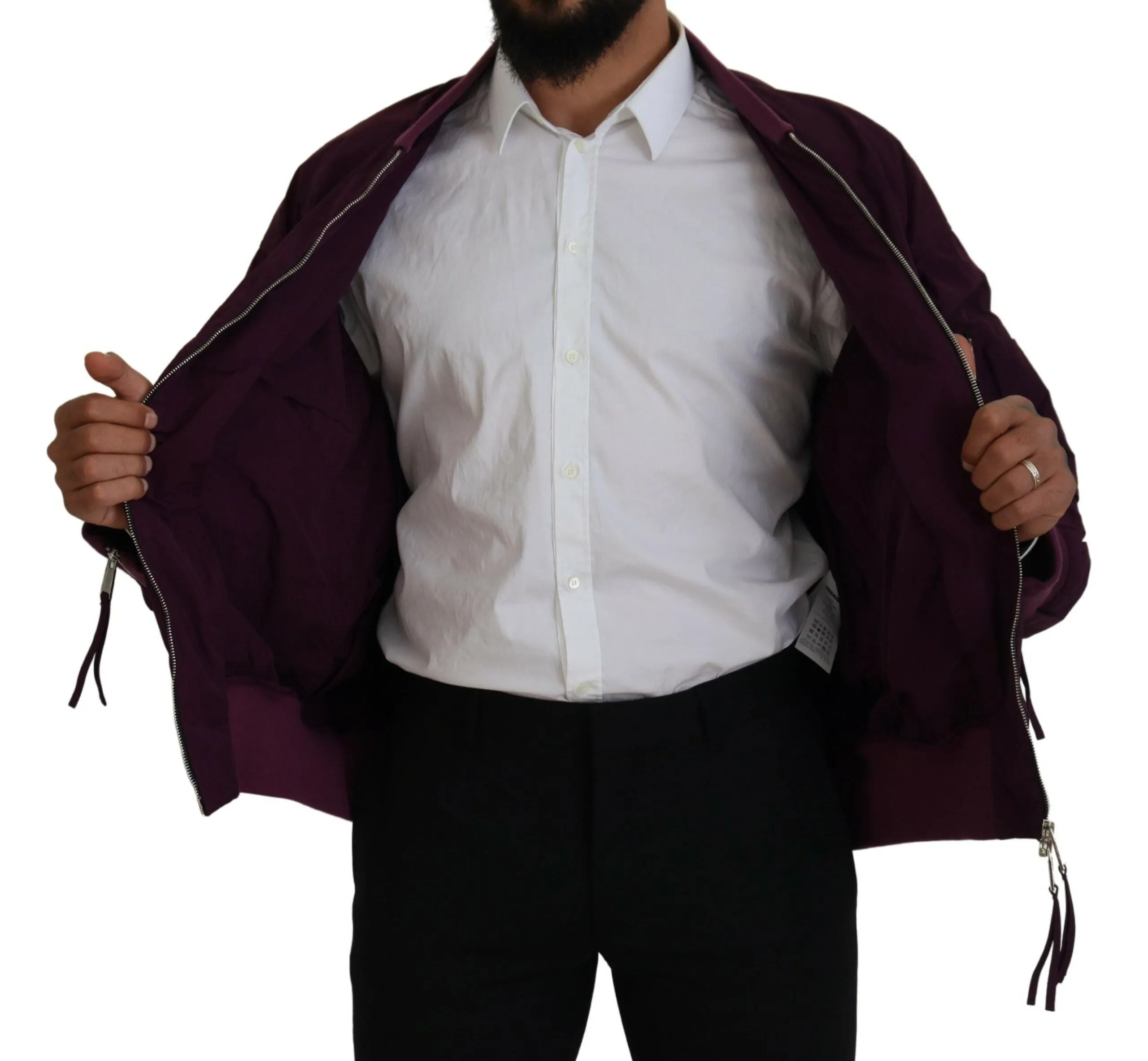 Dsqua²  Polyester Full Zipper Bomber Men's Jacket