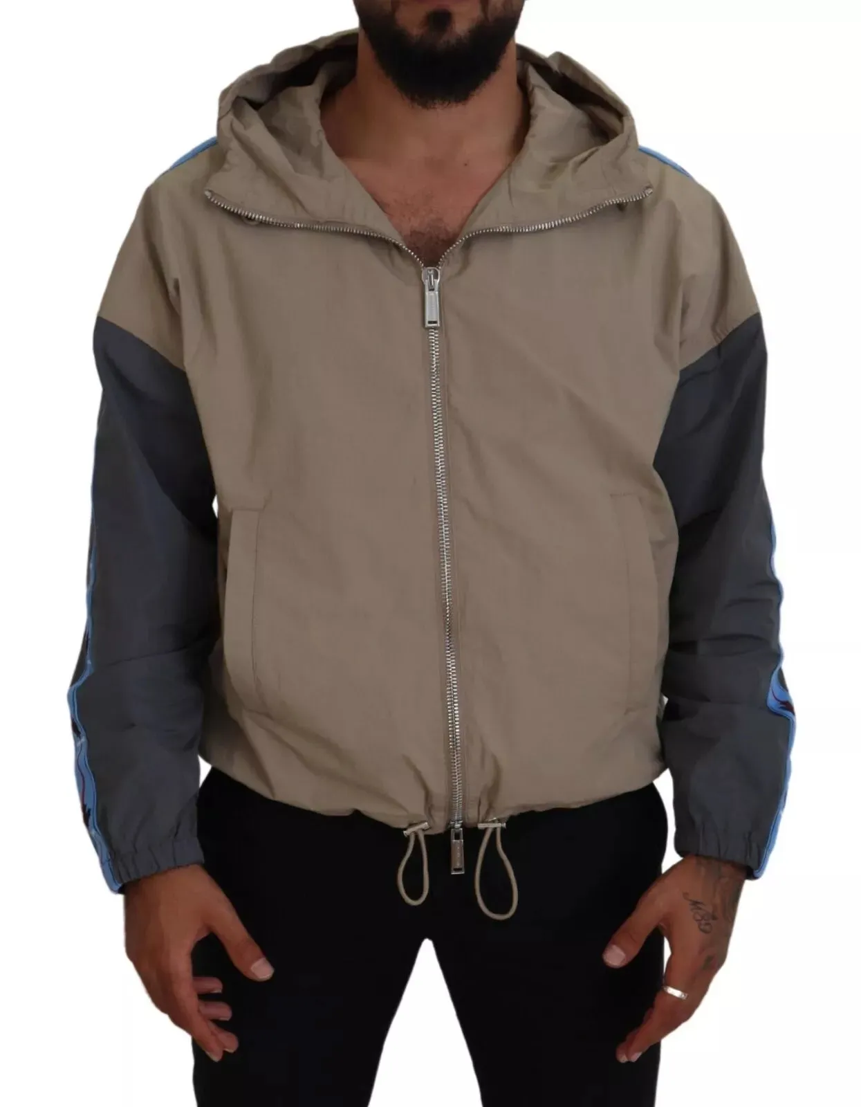 Dsqua²   Sleeves Hooded Full Zip Men's Jacket