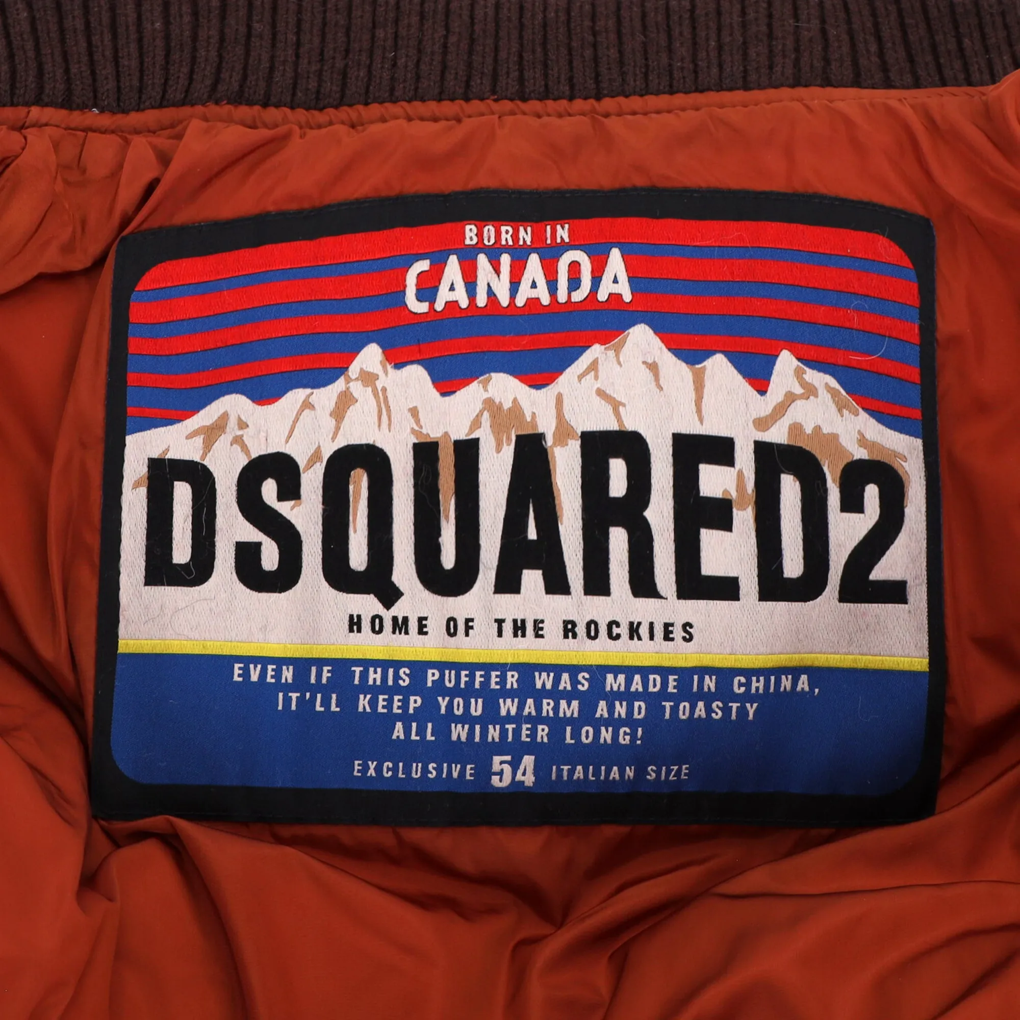 Dsquared2 Bomber Jacket in Orange Nylon