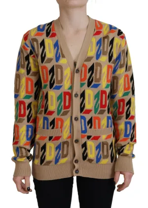 Dsquared2 Logo Long Sleeve Women Cardigan Women's Sweater (Pre-Owned)