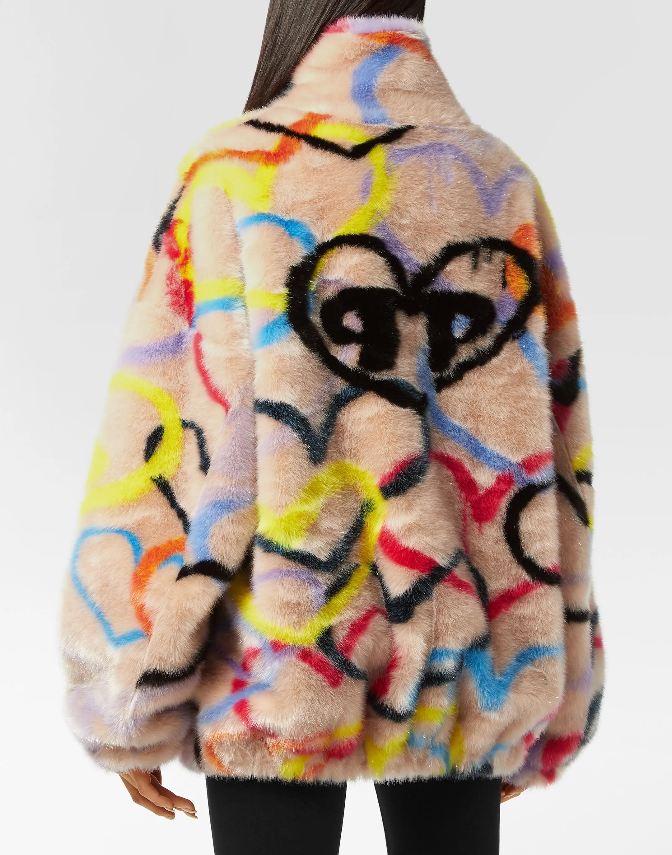 Eco Fur Jacket Heart