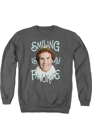 Elf Smiling Adult Crewneck Sweatshirt