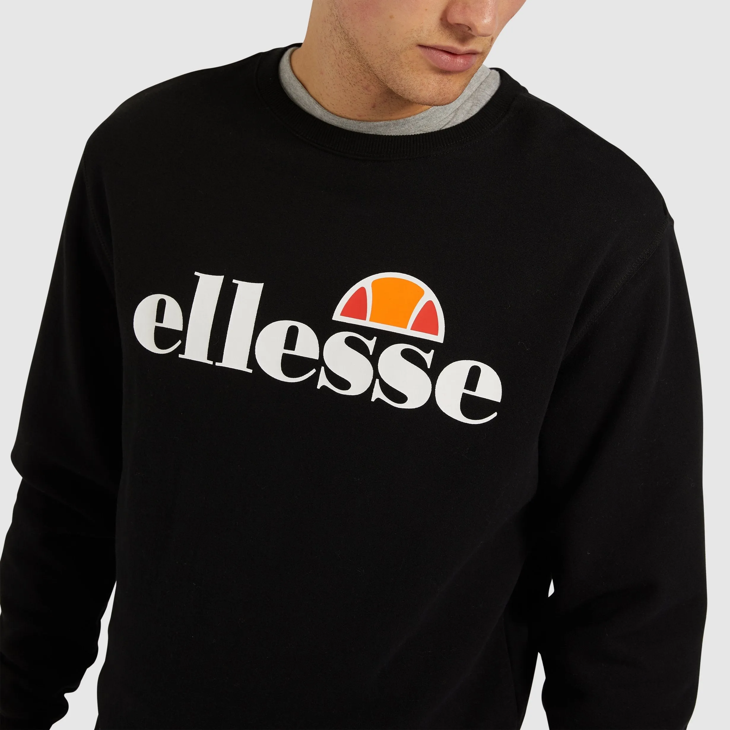 ELLESSE MEN'S SUCCISO BLACK SWEATSHIRT