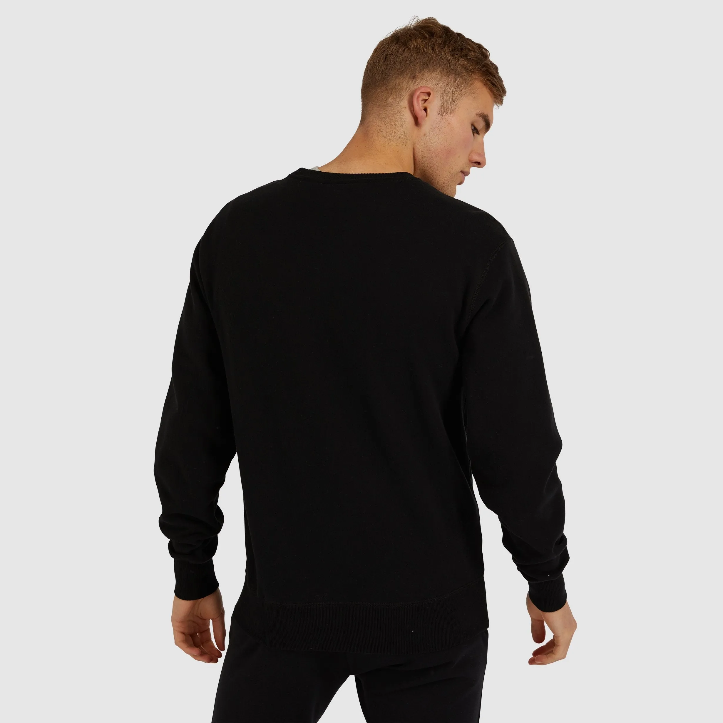 ELLESSE MEN'S SUCCISO BLACK SWEATSHIRT
