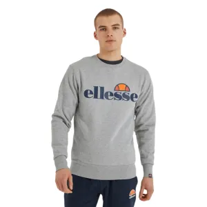 ELLESSE MEN'S SUCCISO GREY MARLE CREW SWEATSHIRT