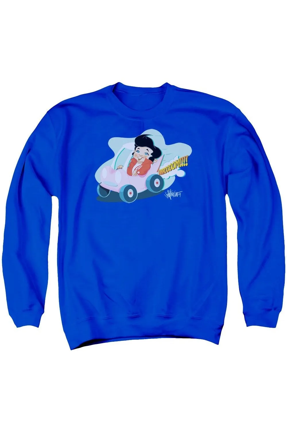 Elvis Presley Speedway Adult Crewneck Sweatshirt