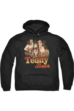 Elvis Presley Teddy Bear Adult Pull Over Hoodie