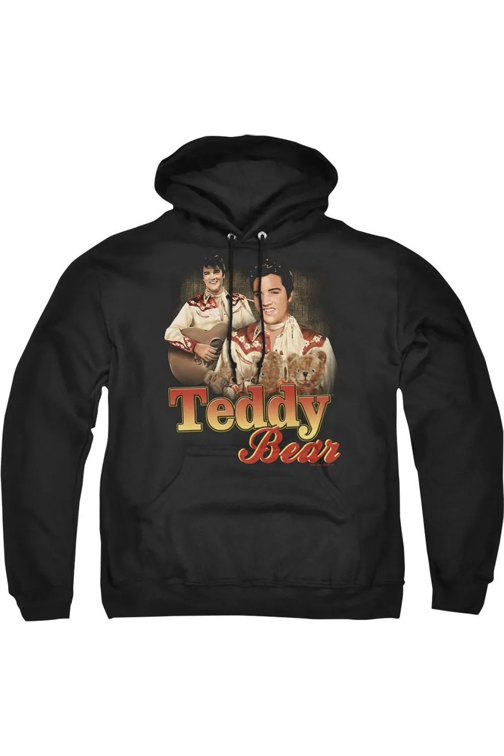 Elvis Presley Teddy Bear Adult Pull Over Hoodie