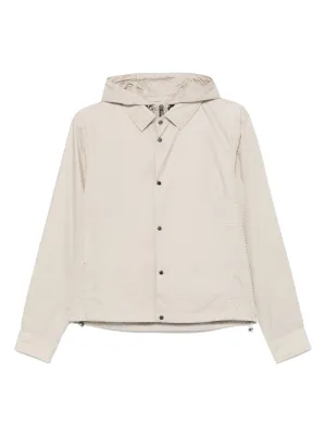 Emporio Armani Men's Blouson With Internal Nylon Bib Jacquard All-Over Lettering