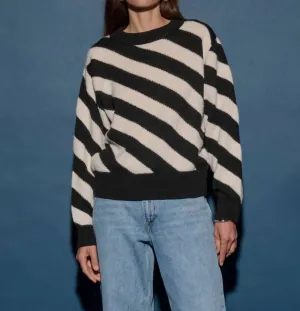 Fabienne Sweater In Parchment Regatta Stripe