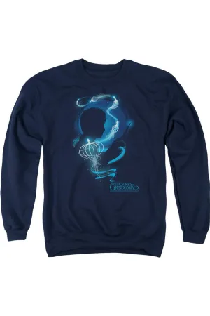Fantastic Beasts 2 Newt Silhouette Adult Crewneck Sweatshirt