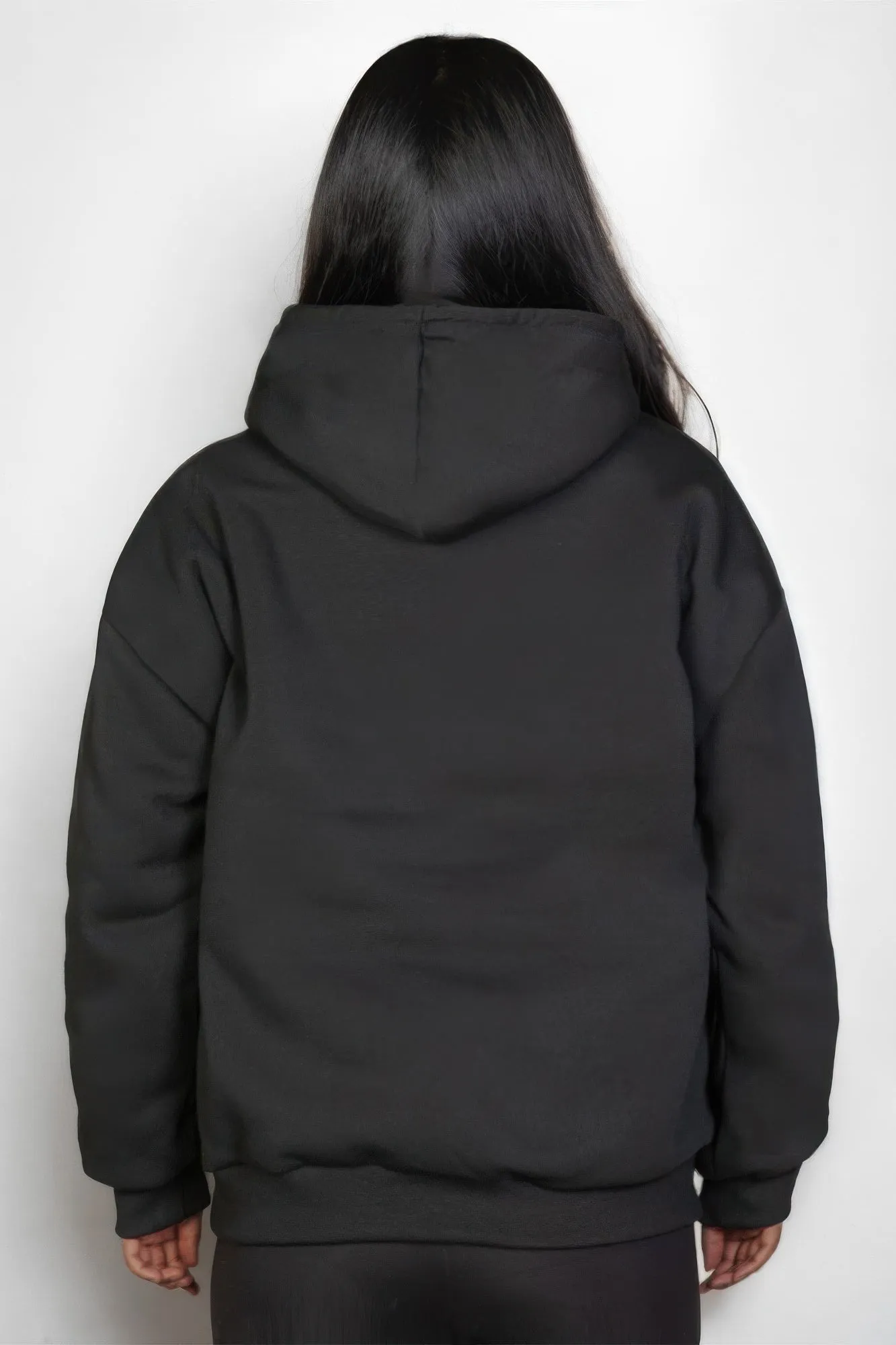 FASHNZFAB Women's Plus Size Graphic Kangaroo Pocket Drawstring Hoodie