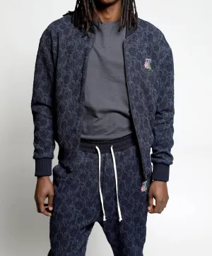 Floral 3D Blister Jacket In Twilight