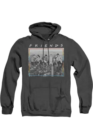 Friends Lunch Break Adult Heather Hoodie / Hooded Sweatshirt