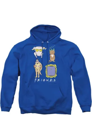 Friends Sybmols Adult Pull Over Hoodie / Hooded Sweatshirt