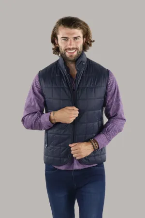 Full Zip Navy Quilted Vest