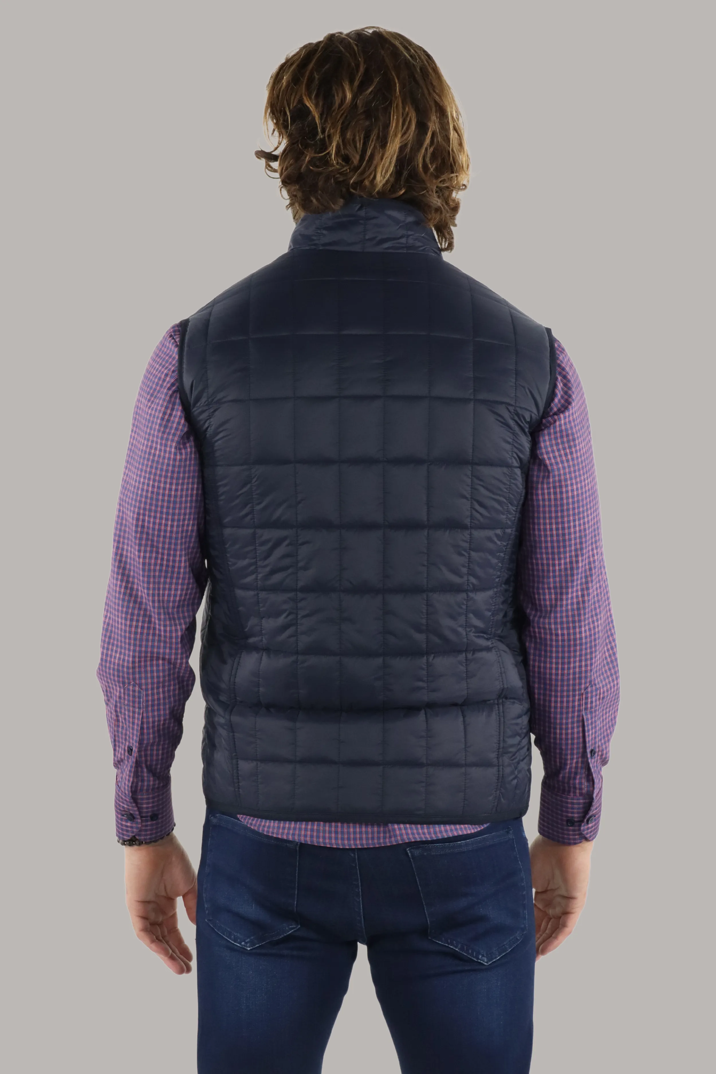 Full Zip Navy Quilted Vest