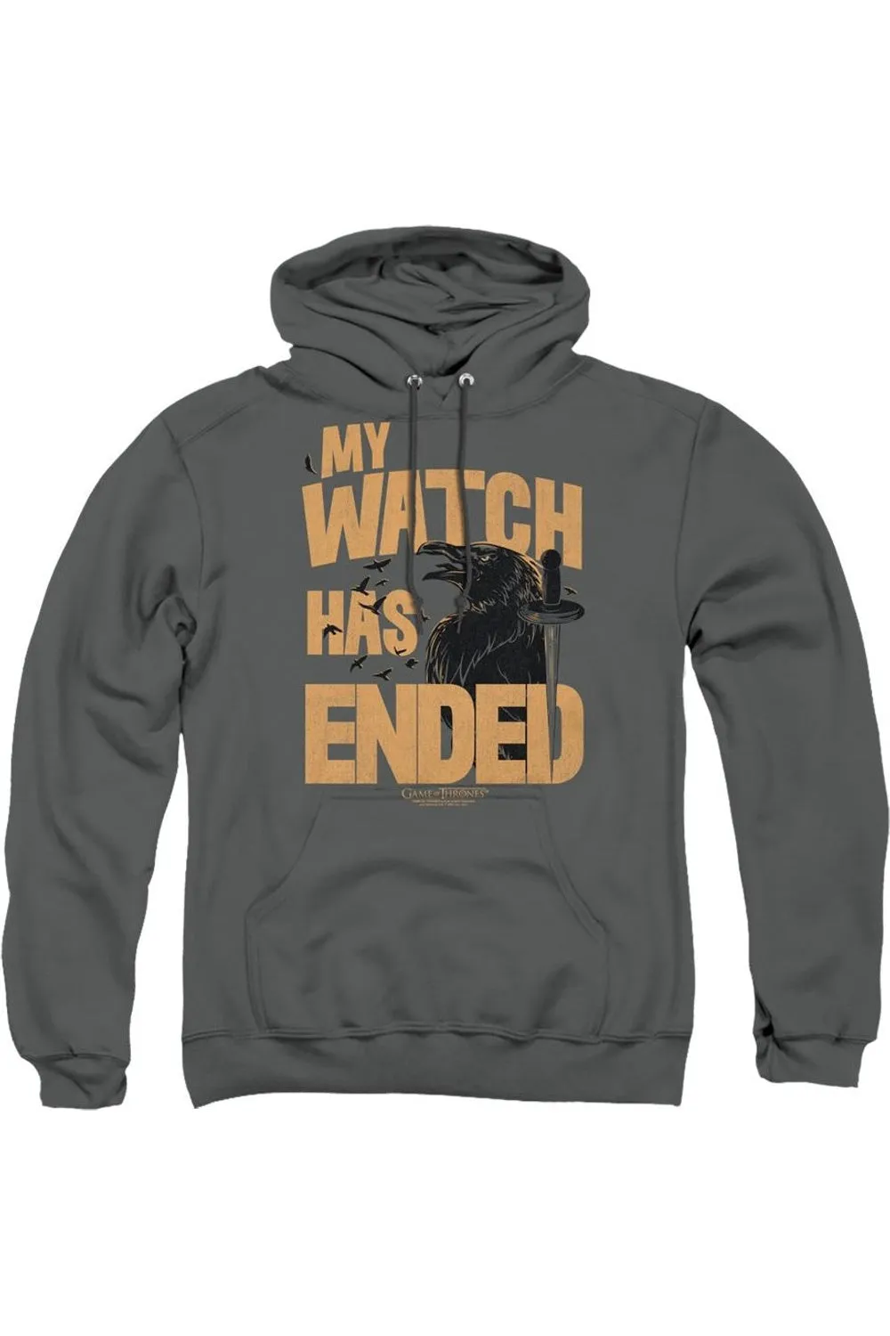 Game Of Thrones My Watch Has Ended Adult Pull Over Hoodie / Hooded Sweatshirt