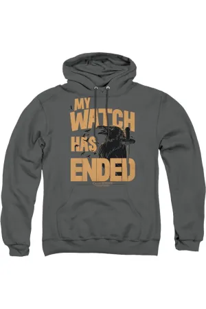 Game Of Thrones My Watch Has Ended Adult Pull Over Hoodie / Hooded Sweatshirt