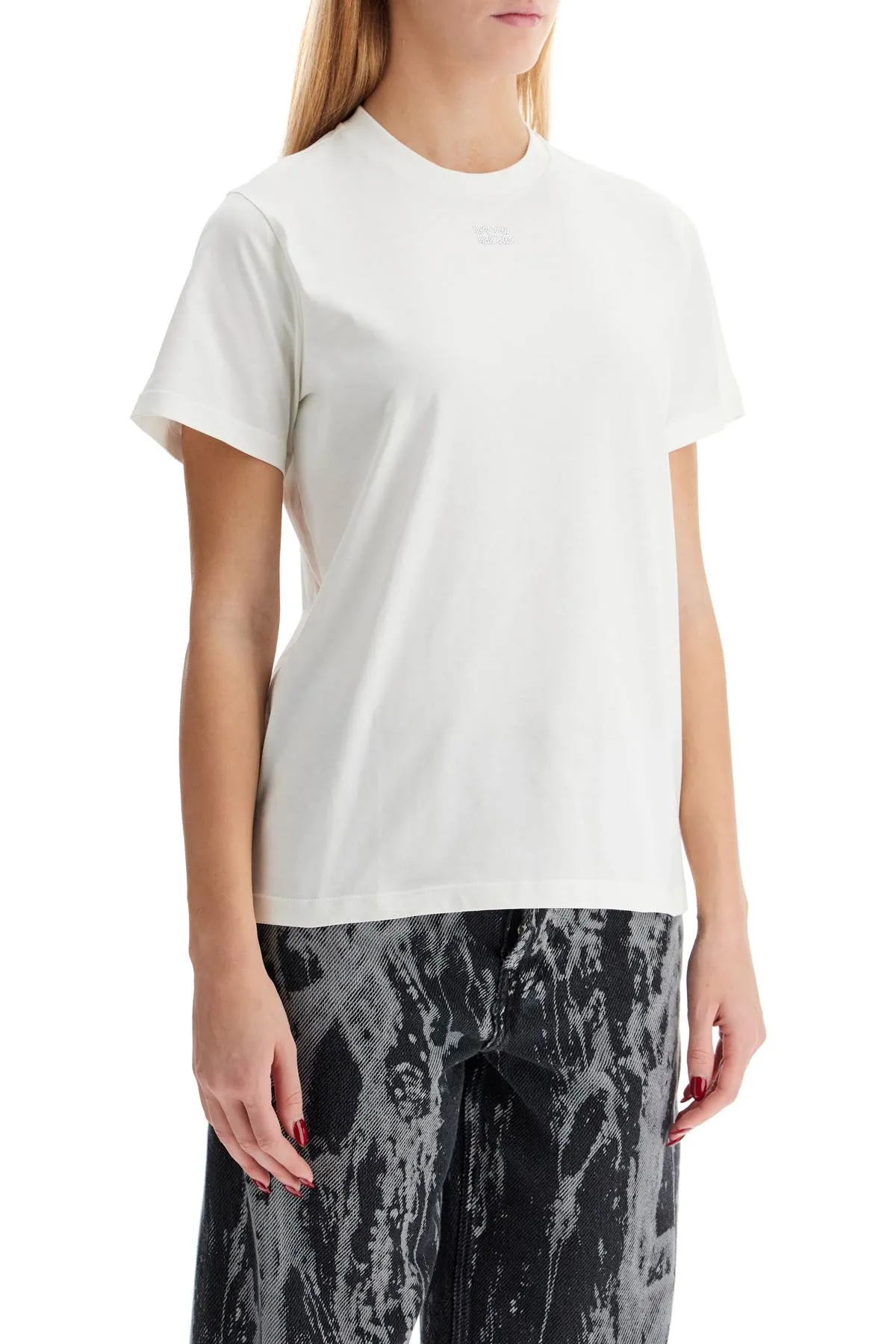 Ganni Women's 'Logo Rhinestone T-Shirt