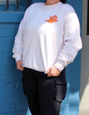 Ghost Crewneck Sweatshirt In Ivory