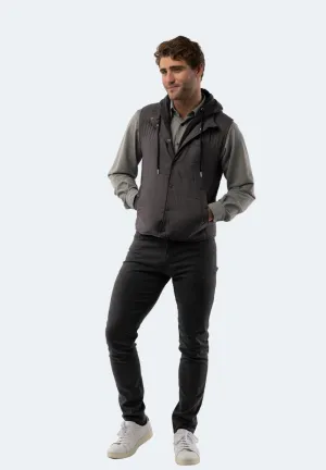 Grey Hooded Vest