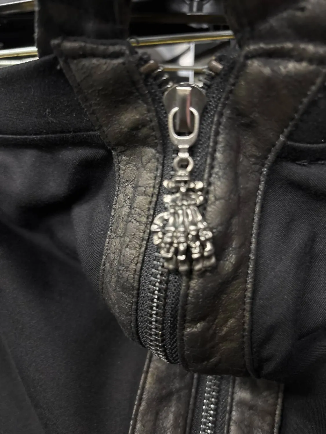 Halter Zip Up Punk Vest In Black
