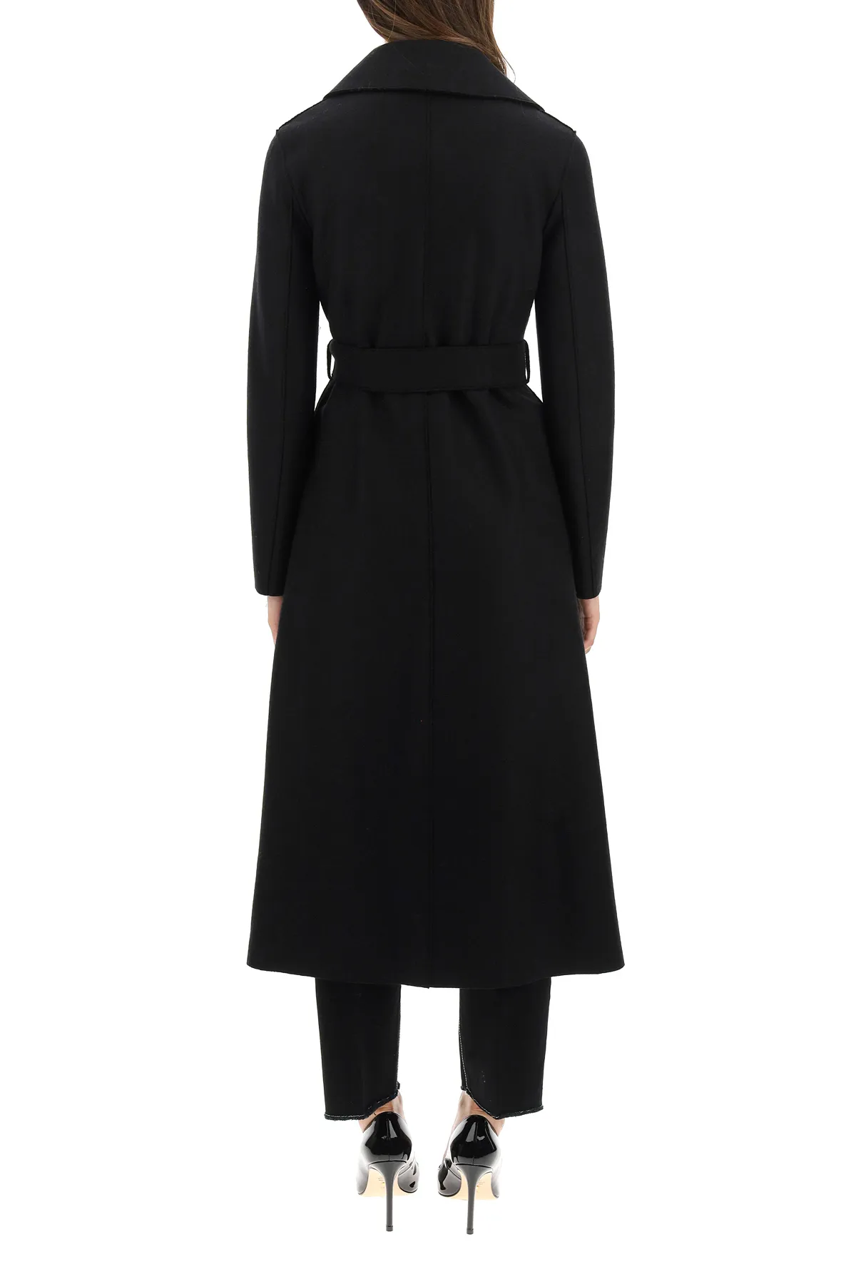 Harris Wharf London Women's Long Coat In Pressed Wool