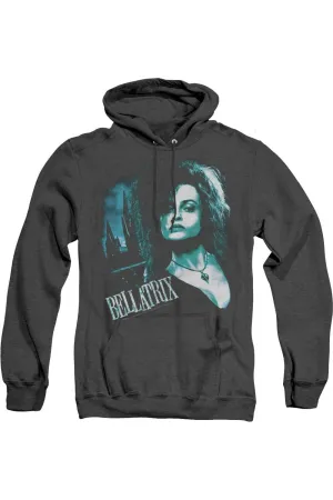 Harry Potter Bellatrix Closeup Adult Heather Hoodie / Hooded Sweatshirt