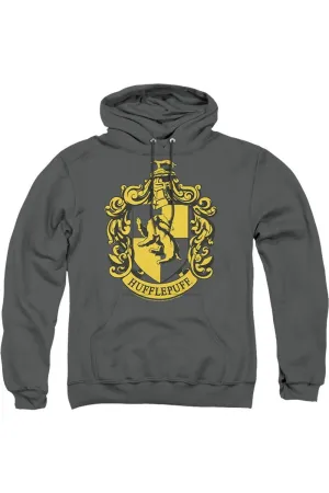 Harry Potter Hufflepuff Crest Adult Pull Over Hoodie / Hooded Sweatshirt