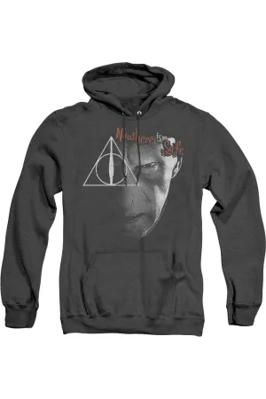 Harry Potter Nowhere Is Safe Adult Heather Hoodie / Hooded Sweatshirt