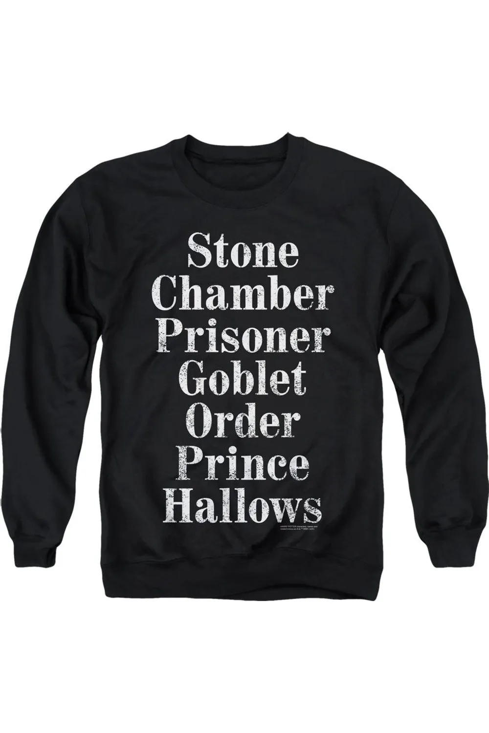 Harry Potter Titles Adult Crewneck Sweatshirt