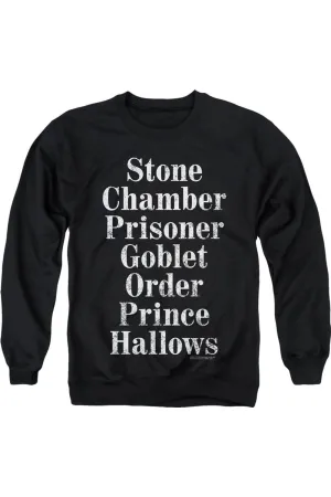 Harry Potter Titles Adult Crewneck Sweatshirt