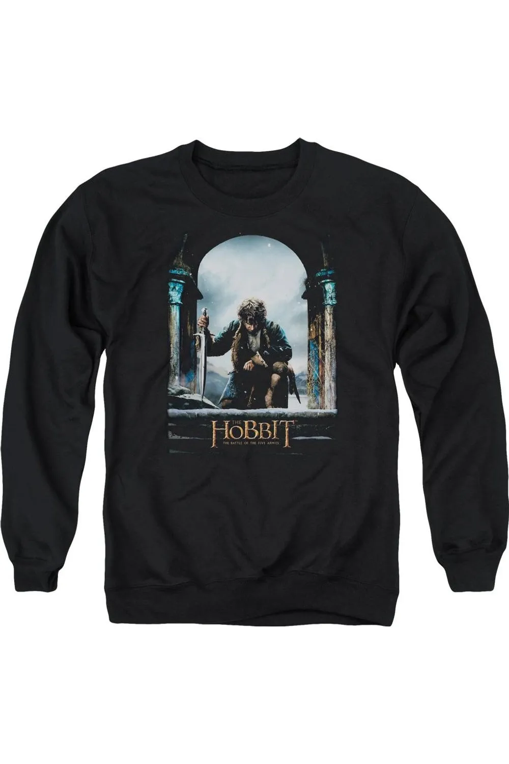 Hobbit Bilbo Poster Adult Crewneck Sweatshirt