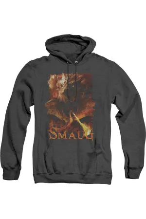 Hobbit Smolder Adult Heather Hoodie / Hooded Sweatshirt
