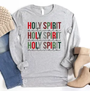 Holy Spirit Activate Tee In Grey