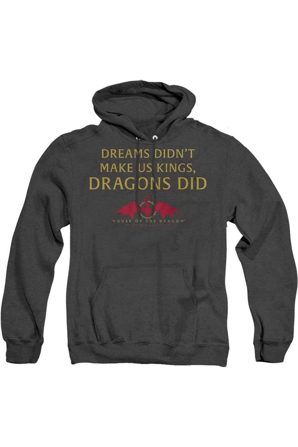House Of The Dragon Not Dreams Adult Heather Hoodie / Hooded Sweatshirt