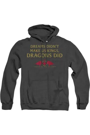 House Of The Dragon Not Dreams Adult Heather Hoodie / Hooded Sweatshirt
