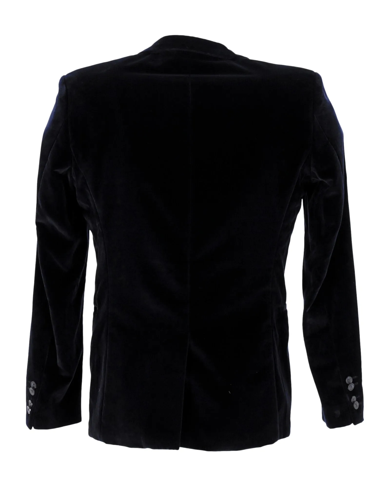 Hugo Boss Slim Fit Velvet Jacket in Navy Blue Cotton