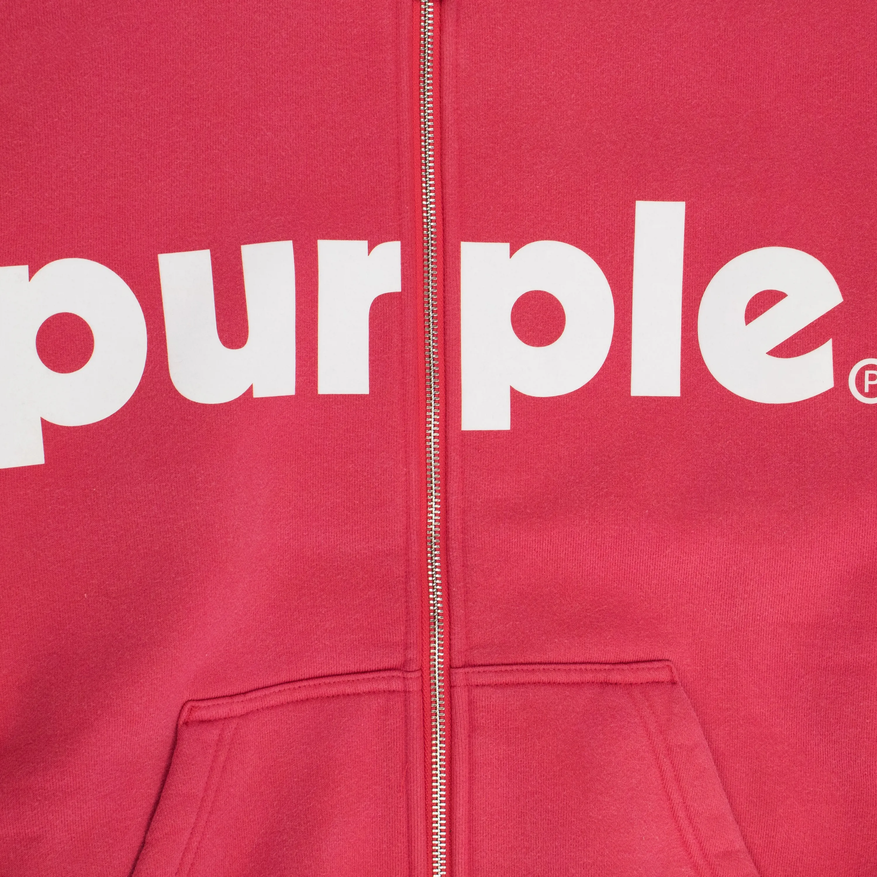 HWT FLEECE FULL ZIP HOODY RED HOODIES & SWEATSHIRTS
