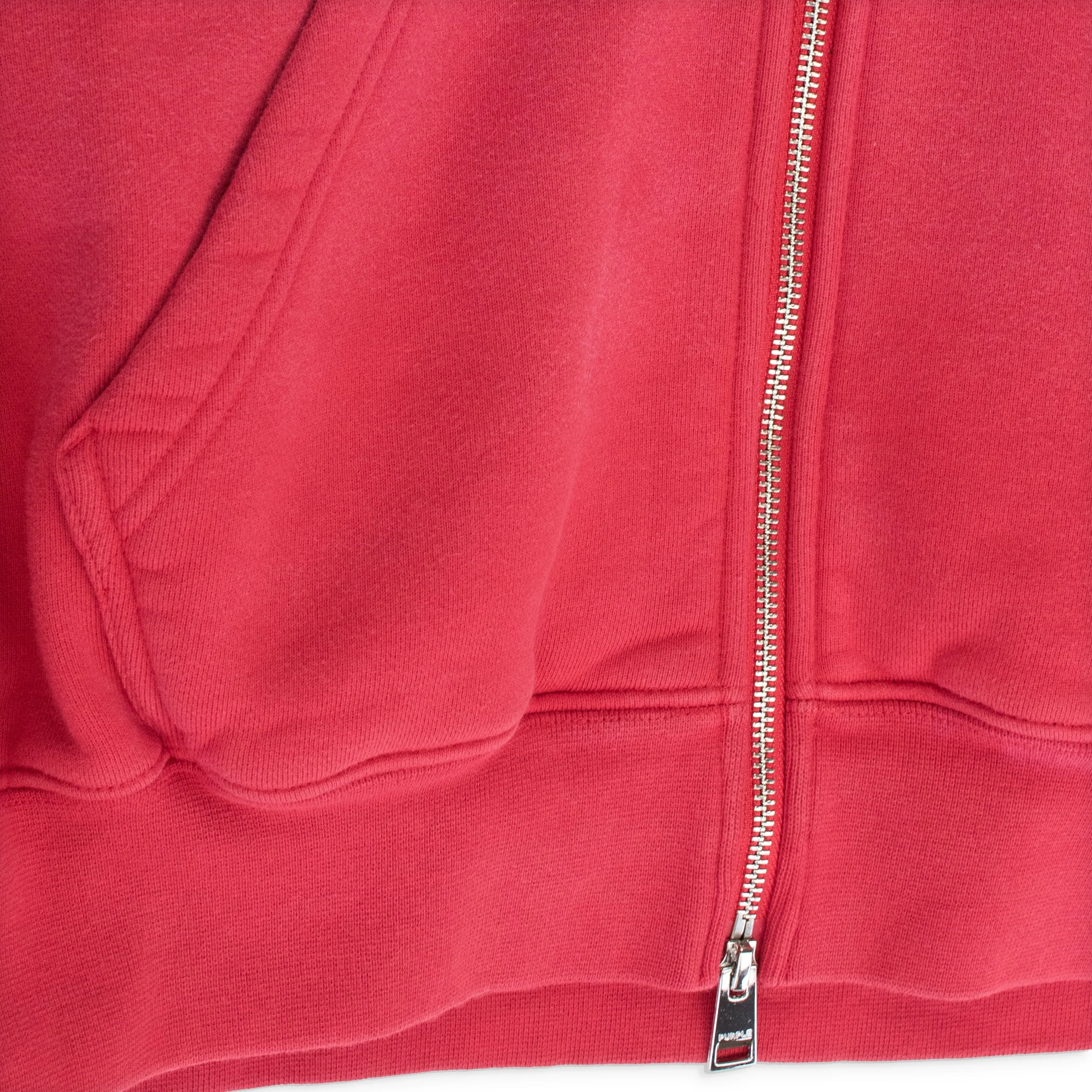 HWT FLEECE FULL ZIP HOODY RED HOODIES & SWEATSHIRTS
