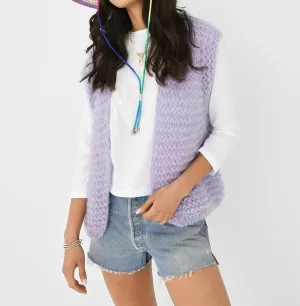 Ida Sleeveless Vest In Lilac