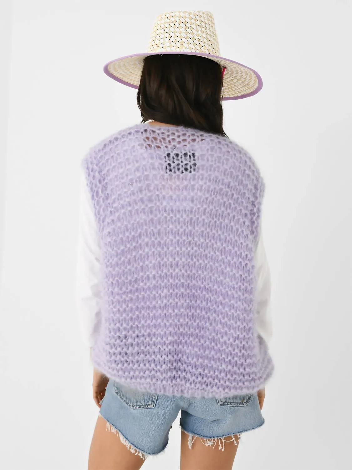 Ida Sleeveless Vest In Lilac