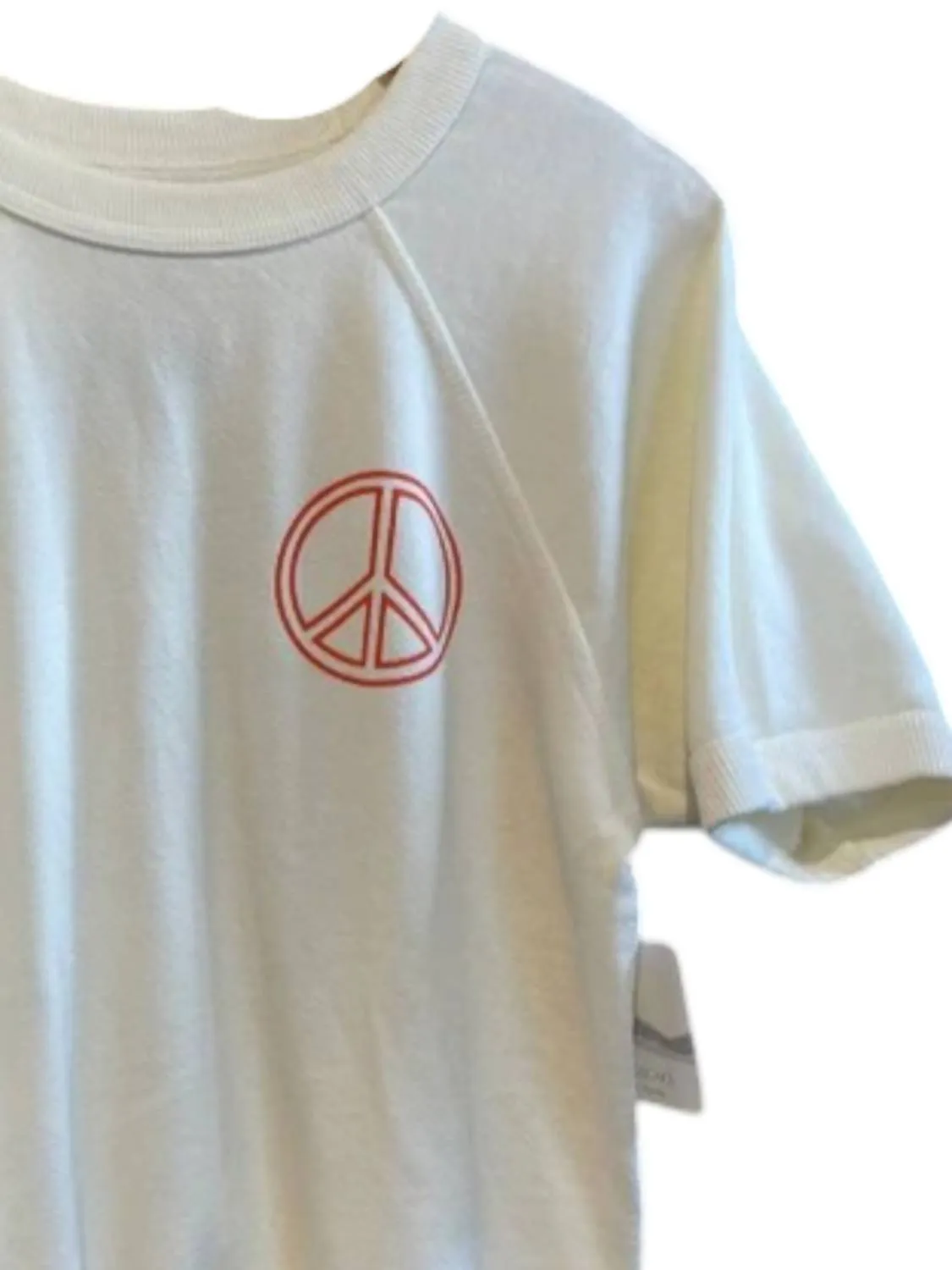 Janis Joplin Nyc Raglan Tee In White