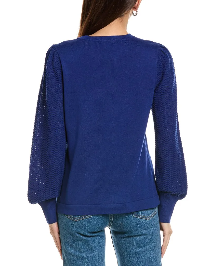Jones New York Stitch Sleeve Sweater