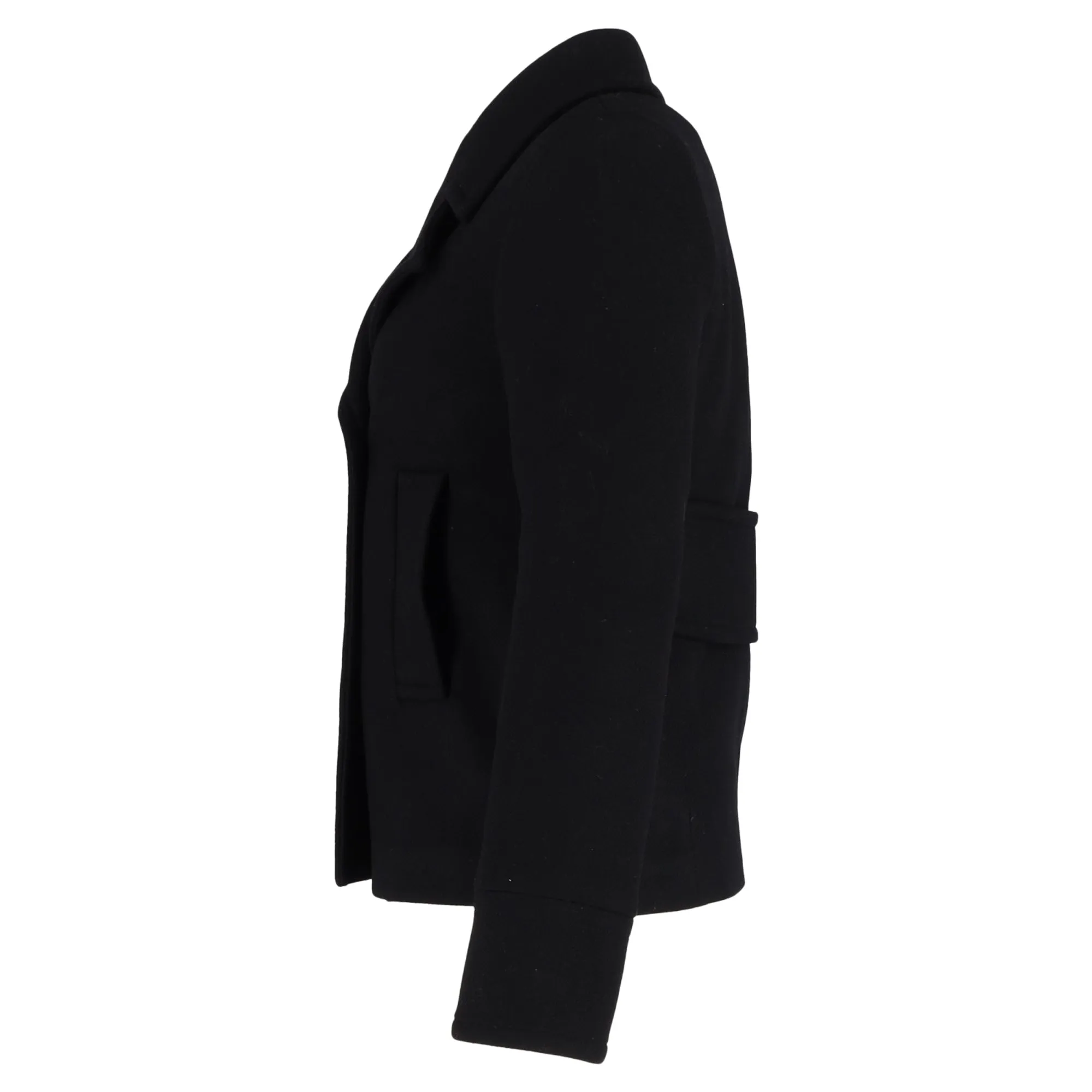 Joseph Double-Breasted  Jacket in Black Wool