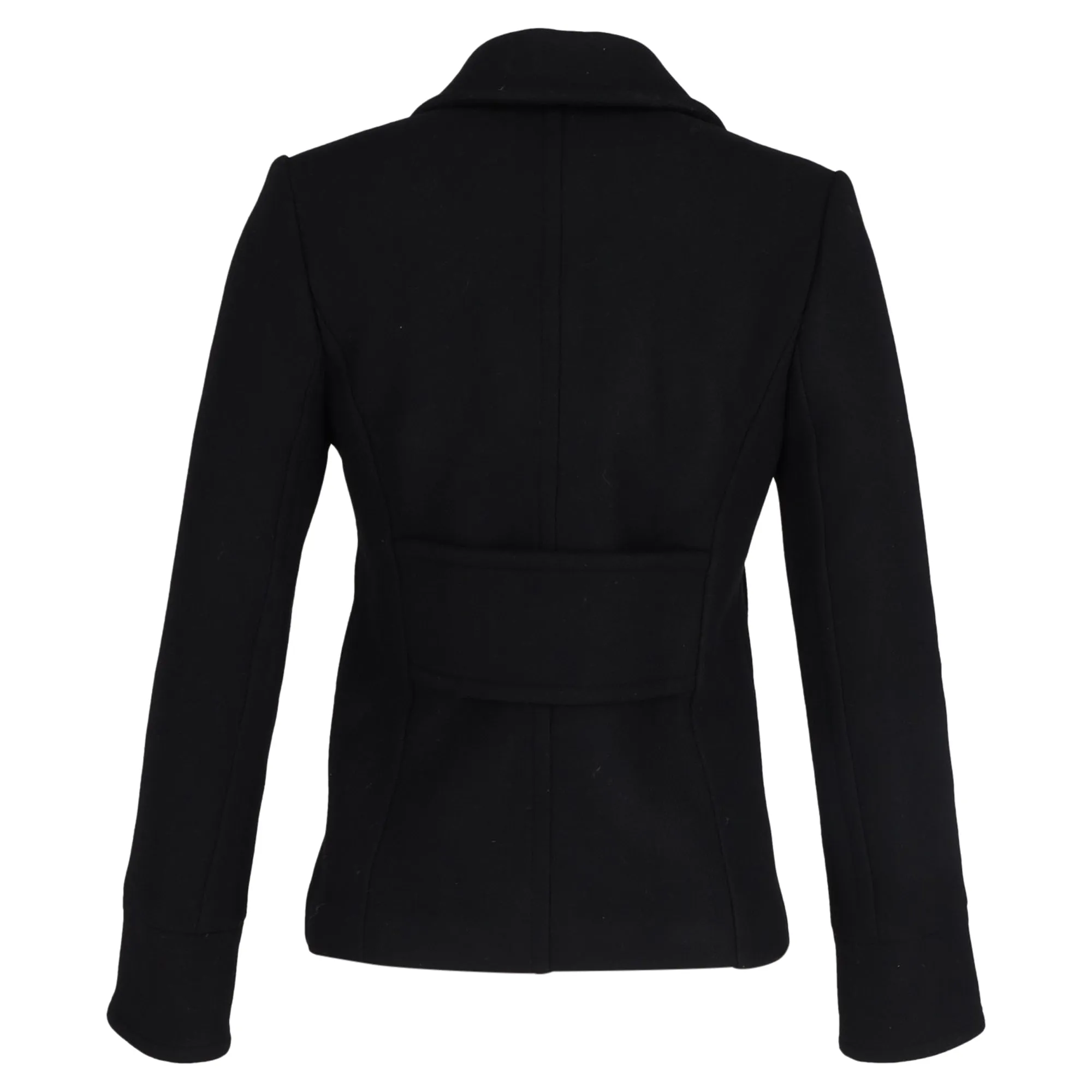 Joseph Double-Breasted  Jacket in Black Wool