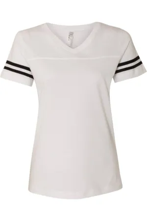 LAT Women´s Football V-Neck Fine Jersey Tee